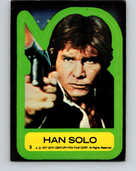 1977 Topps Star Wars Stickers #3 Han Solo   V34742