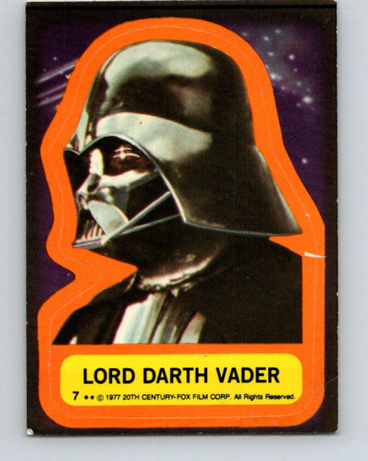 1977 Topps Star Wars Stickers #7 Lord Darth Vader   V34750