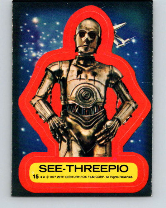 1977 Topps Star Wars Stickers #15 See-Threepio   V34773
