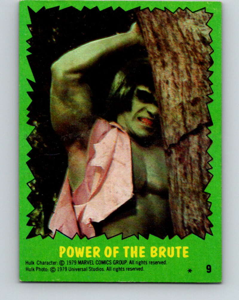 1979 Marvel Incredibale Hulk #9 Power of the Brute  V34805