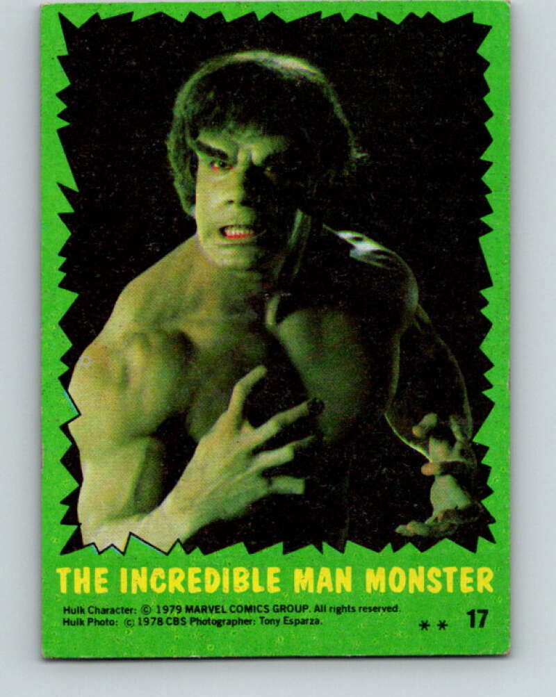 1979 Marvel Incredibale Hulk #17 The Incredible Man Monster  V34835