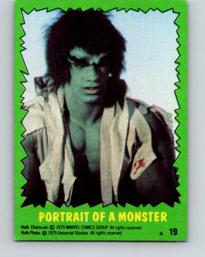 1979 Marvel Incredibale Hulk #19 Portrait of a Monster  V34844