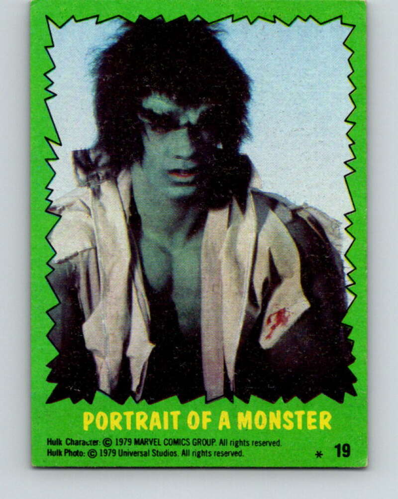 1979 Marvel Incredibale Hulk #19 Portrait of a Monster  V34845