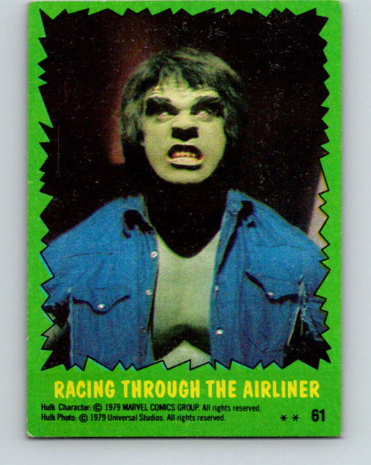 1979 Marvel Incredibale Hulk #61 Racing through the Airliner  V35018