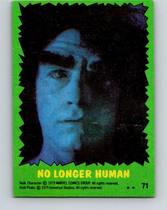 1979 Marvel Incredibale Hulk #71 No Longer Human  V35061