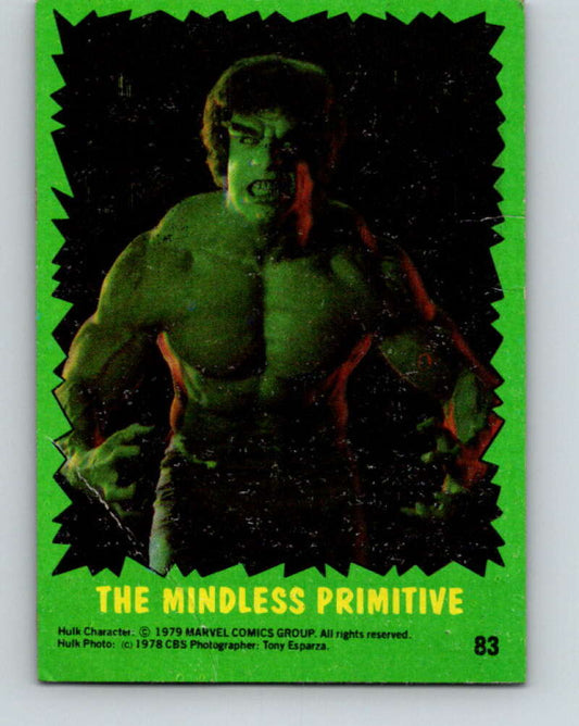1979 Marvel Incredibale Hulk #83 The Mindless Primitive  V35110