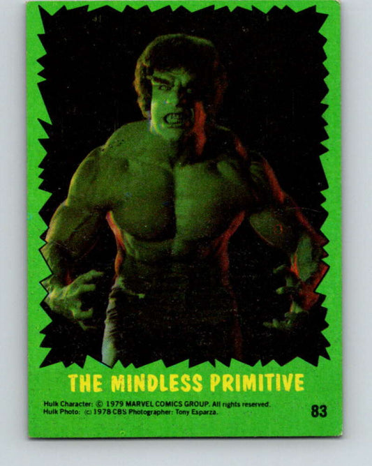 1979 Marvel Incredibale Hulk #83 The Mindless Primitive  V35114