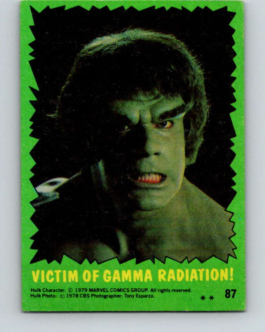 1979 Marvel Incredibale Hulk #87 Victim of Gamma Radiation  V35123