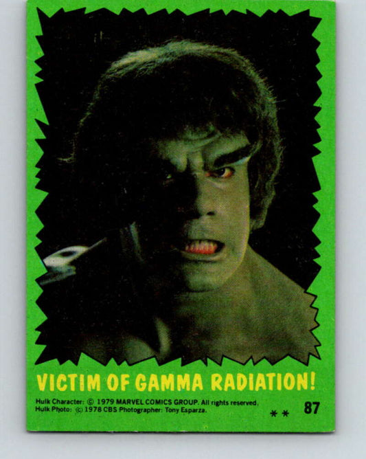 1979 Marvel Incredibale Hulk #87 Victim of Gamma Radiation  V35125
