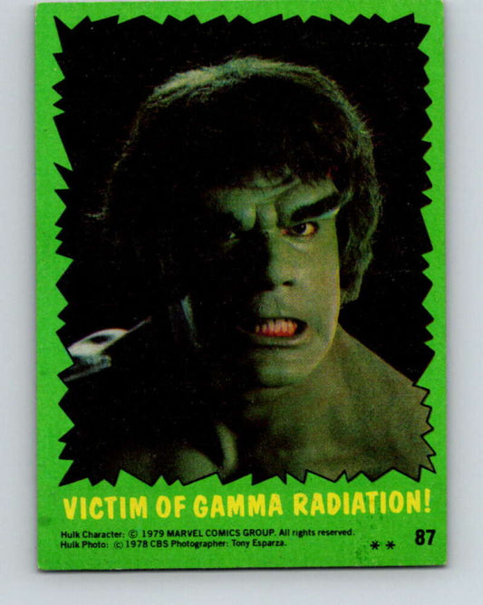 1979 Marvel Incredibale Hulk #87 Victim of Gamma Radiation  V35126