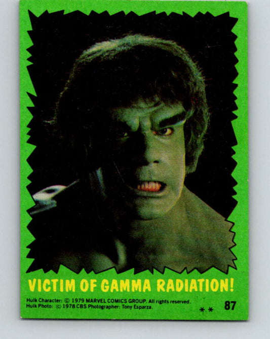1979 Marvel Incredibale Hulk #87 Victim of Gamma Radiation  V35127