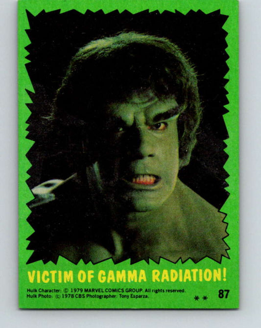 1979 Marvel Incredibale Hulk #87 Victim of Gamma Radiation  V35128