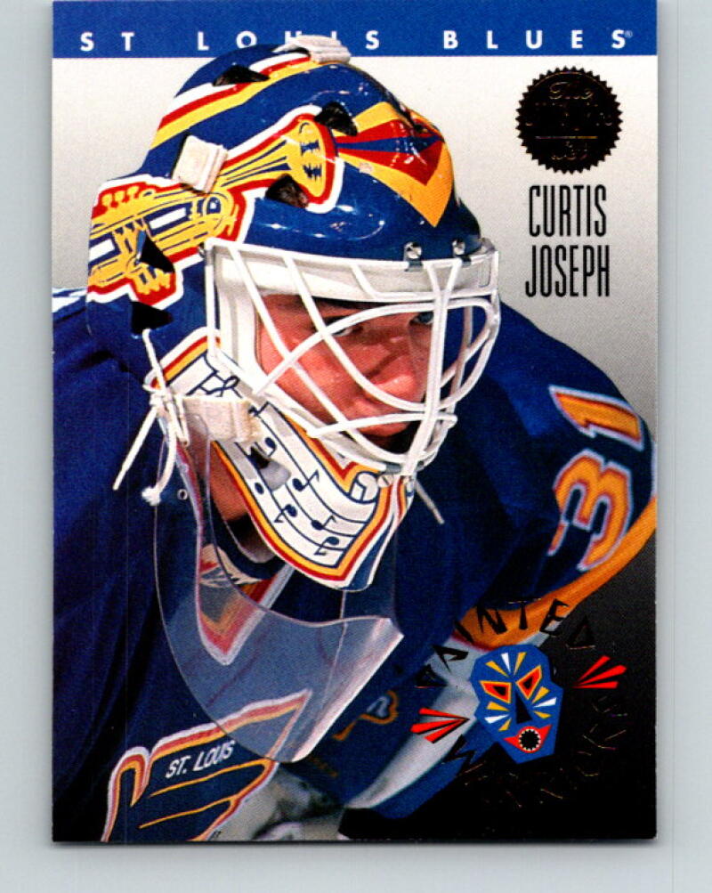 1993-94 Leaf Painted Warriors #2 Curtis Joseph St. Louis Blues V35133