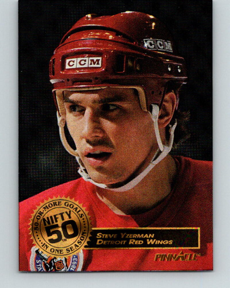 1993-94 Pinnacle Nifty Fifty #8 Steve Yzerman Detroit Red Wings v35164