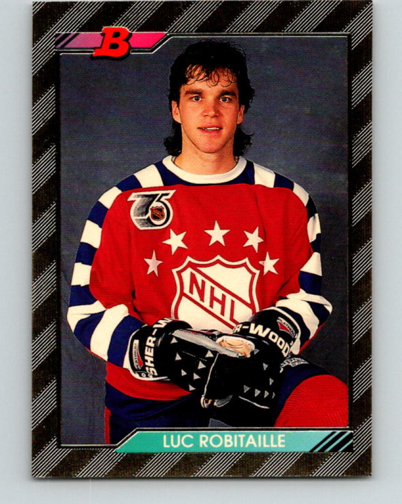 1992-93 Bowman #216 Luc Robitaille FOIL Los Angeles Kings V35171