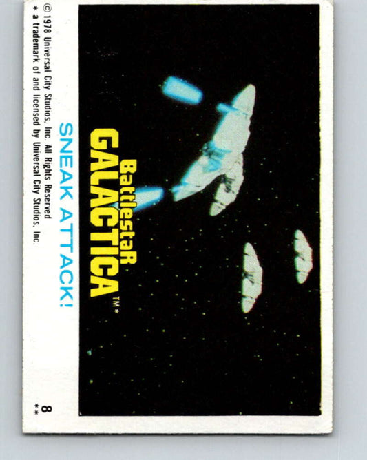 1978 Topps Battlestar Galactica #8 Sneak Attack!   V35213