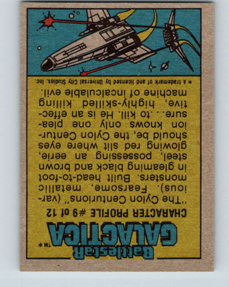 1978 Topps Battlestar Galactica #9 President Adar Endangered!   V35216