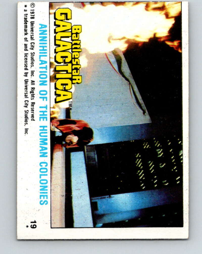 1979 Topps Battlestar Galactica #19 Annihilation Human Colonies   V35238