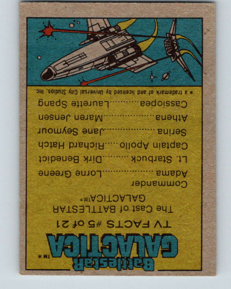 1978 Topps Battlestar Galactica #21 The Imperious Leader   V35242