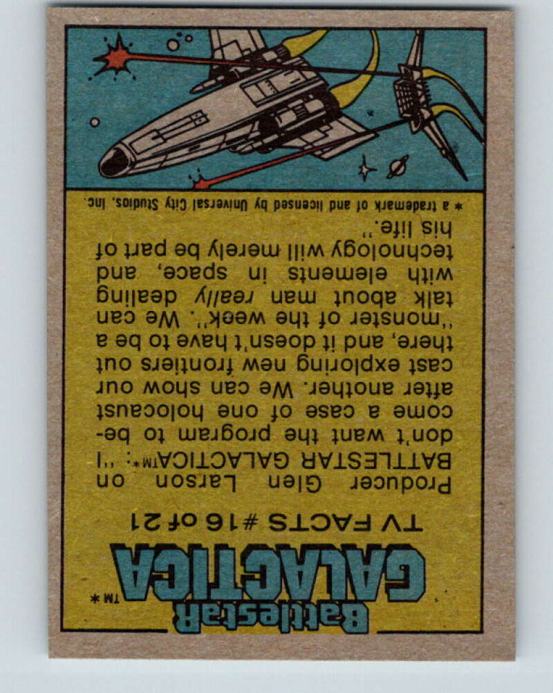 1978 Topps Battlestar Galactica #22 Fate of the Traitor Baltar   V35245
