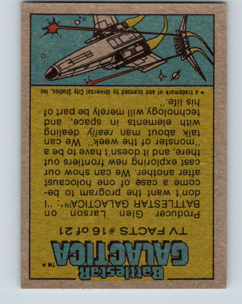 1978 Topps Battlestar Galactica #22 Fate of the Traitor Baltar   V35246