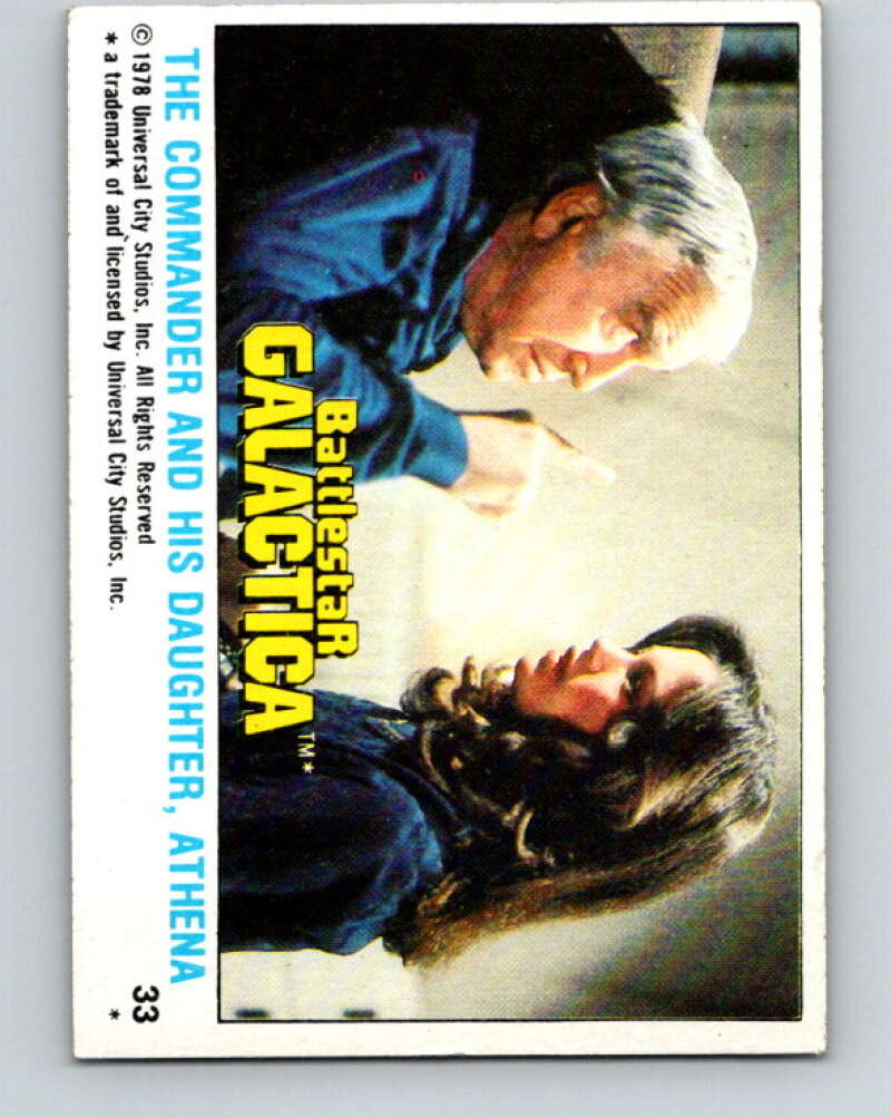 1978 Topps Battlestar Galactica #33 The Commander and  Daughter V35265