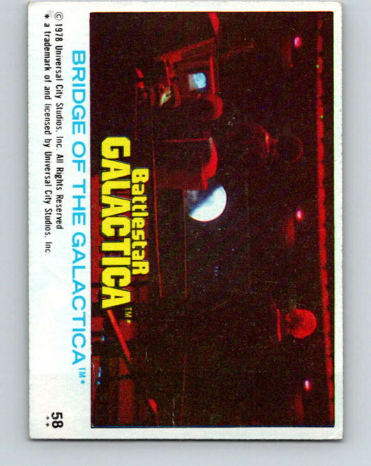 1978 Topps Battlestar Galactica #58 Bridge of the Galactica   V35314
