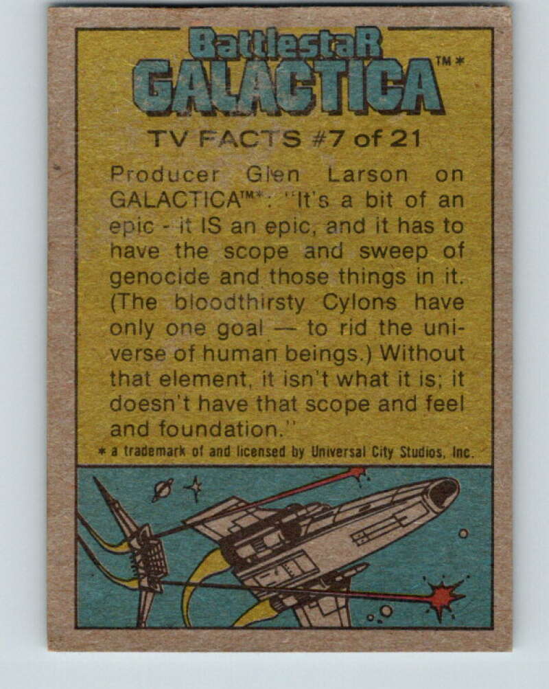 1978 Topps Battlestar Galactica #77 Lt. Starbuck Posed for Action!   V35356