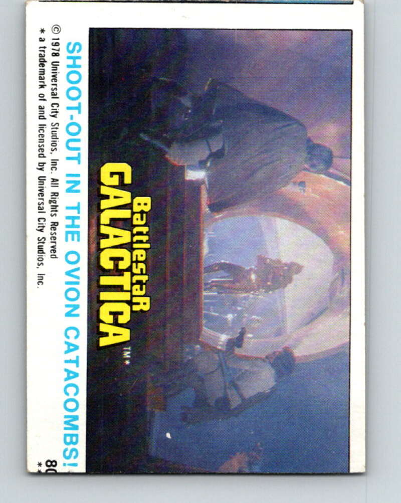 1978 Topps Battlestar Galactica #80 Shoot-Out in the Ovion Catacombs!   V35363