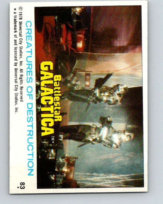 1978 Topps Battlestar Galactica #83 Creatures of Destruction   V35368