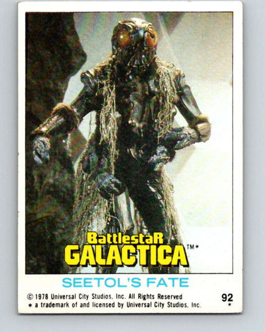 1978 Topps Battlestar Galactica #92 Seetol's Fate   V35391
