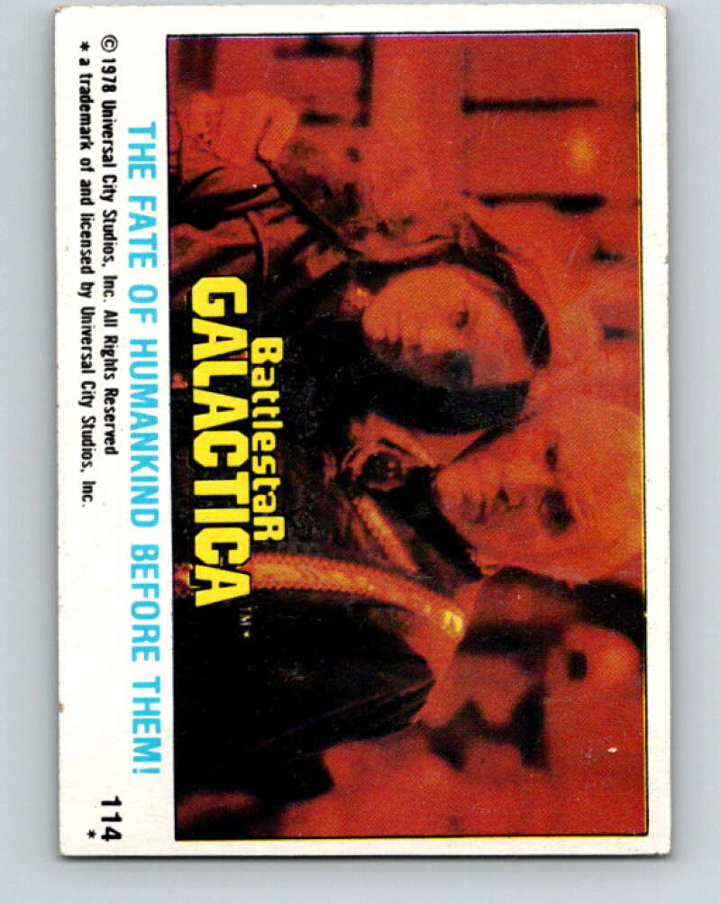 1978 Topps Battlestar Galactica #114 The Fate of Humankind Before Them!   V35431
