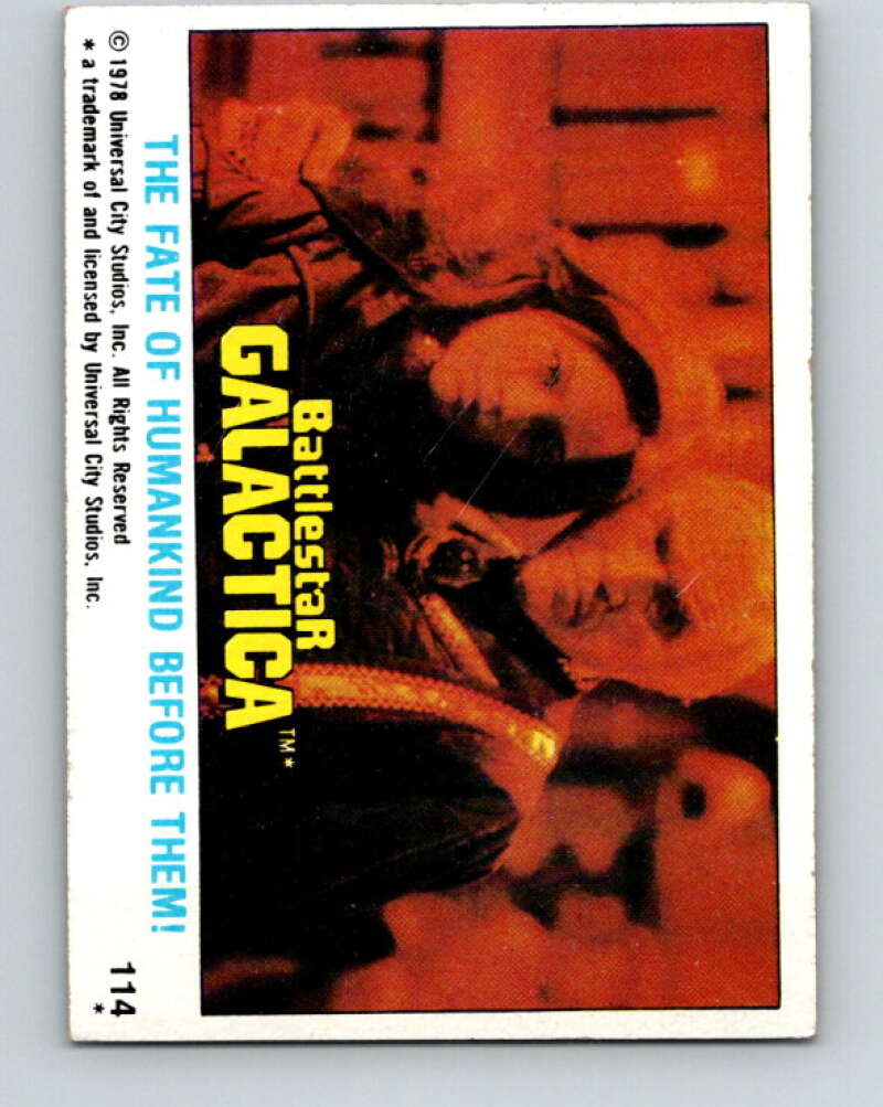 1978 Topps Battlestar Galactica #114 The Fate of Humankind Before Them!   V35434