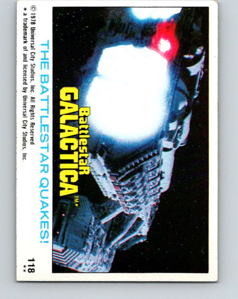 1978 Topps Battlestar Galactica #118 The Battlestar Quakes!   V35438