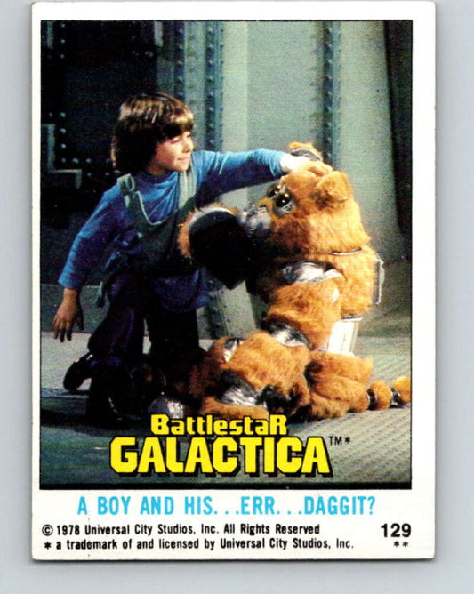 1978 Topps Battlestar Galactica #129 A Boy and His... Err... Daggit?   V35453