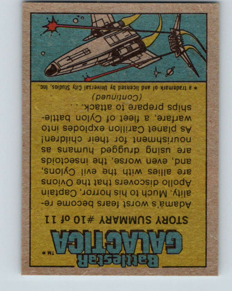 1978 Topps Battlestar Galactica #132 Photographing a Colonial Viper   V35456