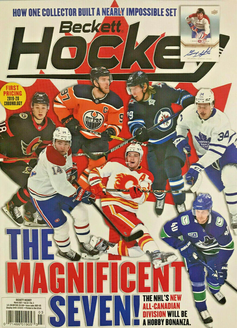 March 2021 Beckett Hockey Monthly Magazine - Canadian Division Cover