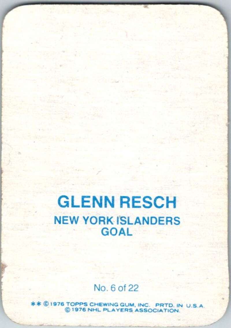 1976-77 Topps Glossy  #6 Glenn Resch  New York Islanders  V35194