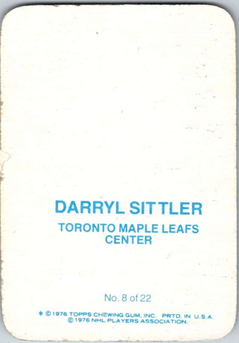 1976-77 Topps Glossy  #8 Darryl Sittler  Toronto Maple Leafs  V35199