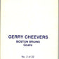 1977-78 O-Pee-Chee Glossy #2 Gerry Cheevers, Boston Bruins  V35500
