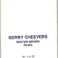 1977-78 O-Pee-Chee Glossy #2 Gerry Cheevers, Boston Bruins  V35501