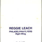 1977-78 O-Pee-Chee Glossy #8 Reggie Leach,  Philadelphia Flyers V35543