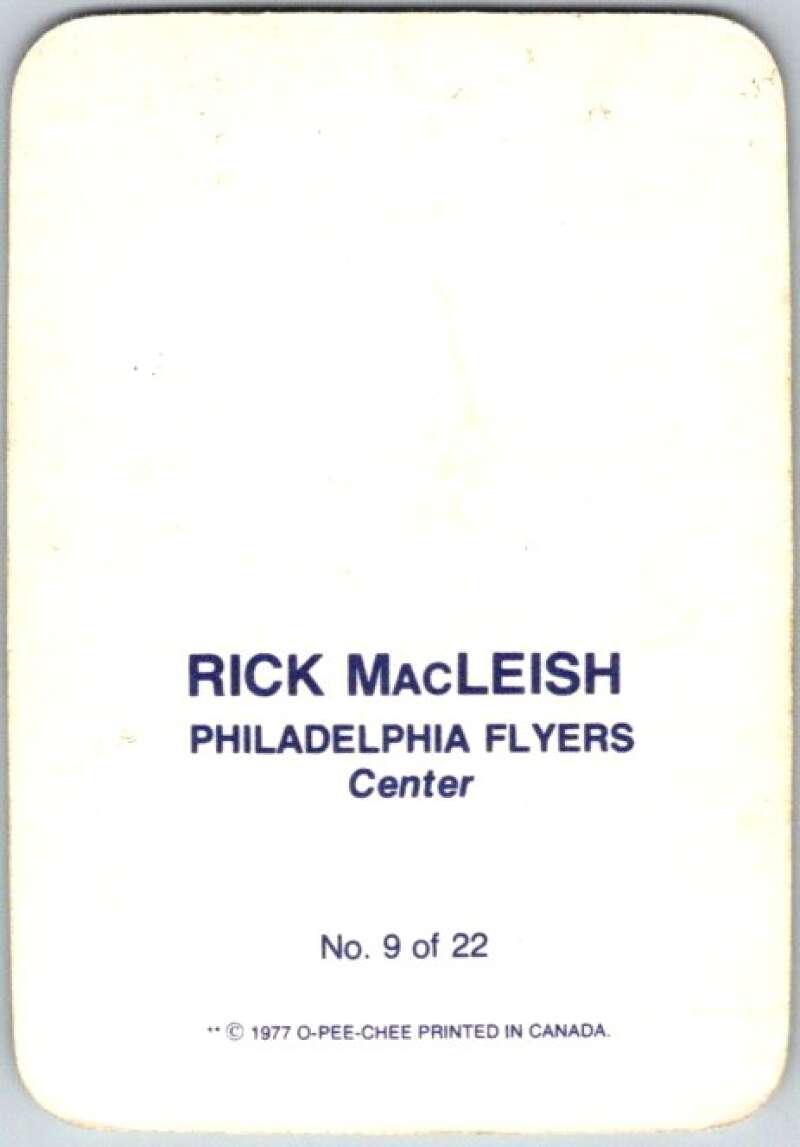 1977-78 O-Pee-Chee Glossy #9 Rick MacLeish, Philadelphia Flyers  V35545