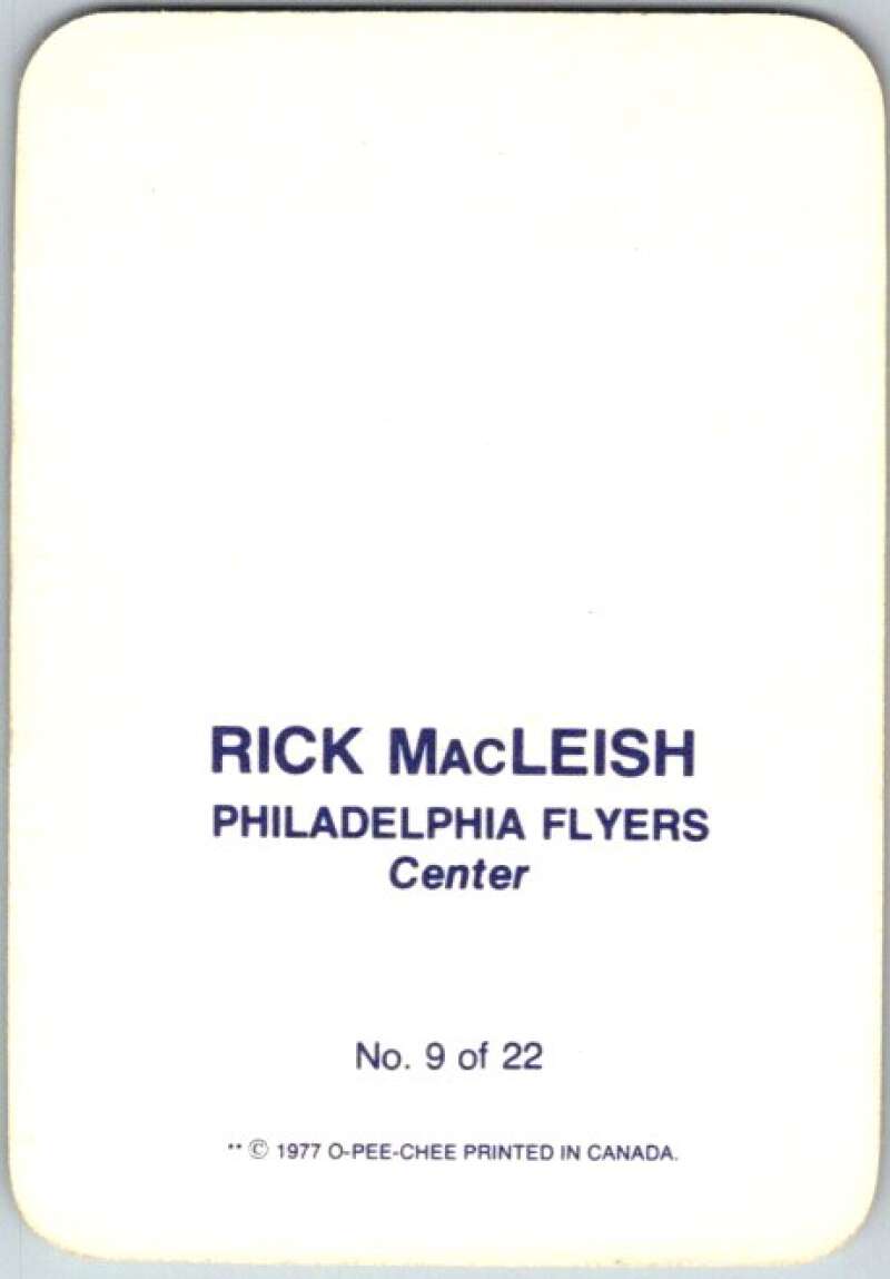 1977-78 O-Pee-Chee Glossy #9 Rick MacLeish, Philadelphia Flyers  V35553