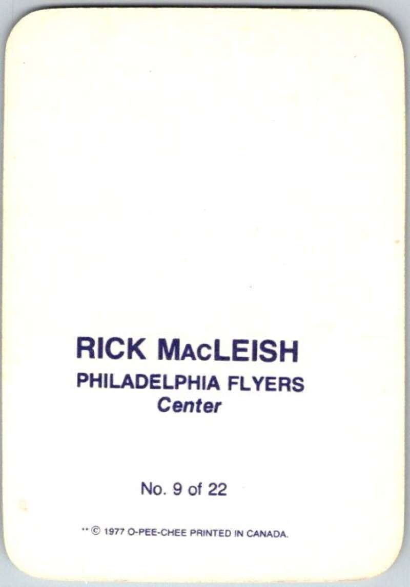 1977-78 O-Pee-Chee Glossy #9 Rick MacLeish, Philadelphia Flyers  V35554