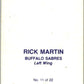 1977-78 O-Pee-Chee Glossy #11 Rick Martin, Buffalo Sabres  V35563