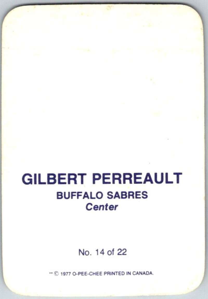 1977-78 O-Pee-Chee Glossy #14 Gilbert Perreault, Buffalo Sabres  V35575