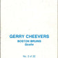 1977-78 Topps Glossy #2 Gerry Cheevers, Boston Bruins  V35613