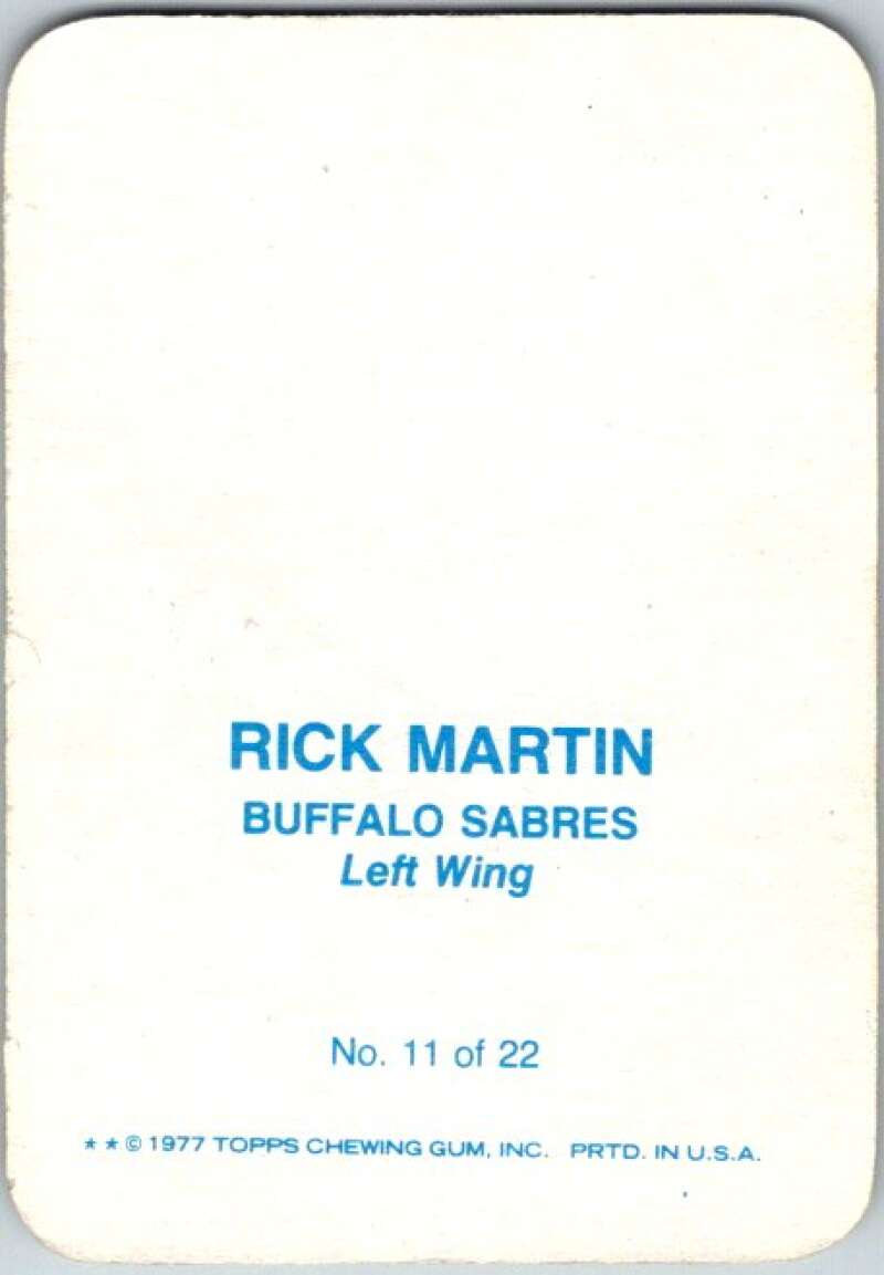 1977-78 Topps Glossy #11 Rick Martin, Buffalo Sabres  V35646