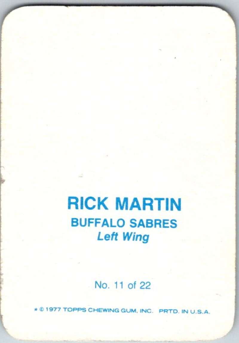 1977-78 Topps Glossy #11 Rick Martin, Buffalo Sabres  V35648